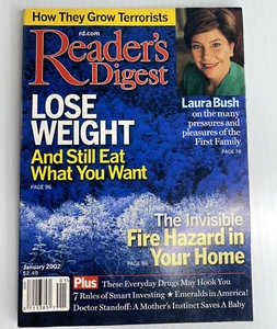Readers Digest January 2002 Featuring Laura Bush on the many pressures and pleas - Bild 1 von 6