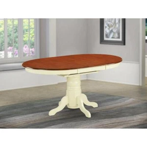Mesa ovalada Avon con hoja de mariposa de 18" - suero de leche y cereza... - Imagen 1 de 3