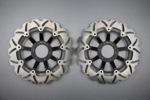 Pair Wave Floating Front Brake Discs 296mm HONDA CB600F Hornet 600 1998-1999 - Picture 1 of 1