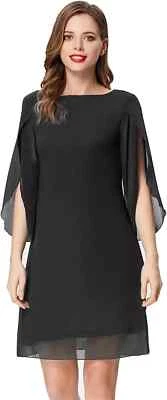 Vestido para mujer GRACE KARIN de gasa elegante noche cóctel fiesta pequeño negro Foto 1 de 4