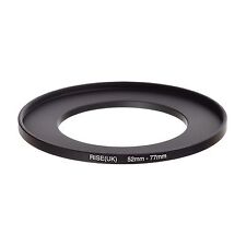 RISE(UK) 52mm-77mm 52-77 mm 52 to 77 Step Up Ring Filter Adapter black