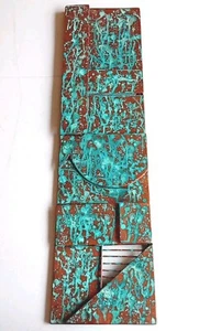 #4 Large Copper Verdigris Effect Metal Wall Art Sculpture - Picture 1 of 12