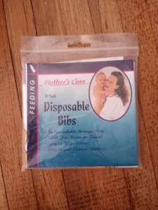 NEW IN PKG Disposable Bibs for Baby and Toddler-10 Pack - Picture 1 of 3