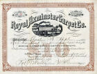 1890 Royal Axminster Carpet Co Stock Certificate
