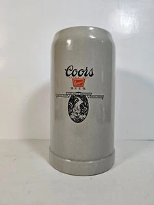 CERVEZA COORS TAZA DE PIEDRA BANQUETE EXTRA SECA 8 pulgadas 1 L. Alemania casi nueva rara - Imagen 1 de 8