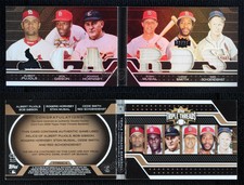 2008 Triple Threads Double Combo Relics Sepia /27 Albert Pujols Bob Gibson HOF