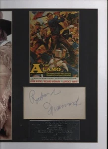 RICHARD WIDMARK AUTHENTISCHES AUTOGRAMM 16 ZOLL X 12 ZOLL ANZEIGESTÜCK - Bild 1 von 1