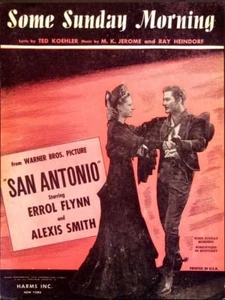 Some Sunday Morning - Partitura - Errol Flynn y Alexis Smith en portada 1945 EX - Imagen 1 de 1