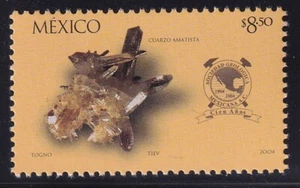 mag44 Mexico 2004 mexican geological society amethyst quartz, Sc#2349 Mc#3052 - Picture 1 of 1