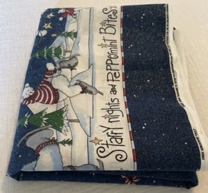 Daisy Kingdom 0037 Starry Nights Peppermint Bites Border Cotton Fabric 4 Yards - Picture 1 of 6