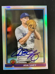 Asa Lacy Signed Card 2021 Bowman Chrome ‘91 In Person (IP) Autograph Auto - Picture 1 of 2