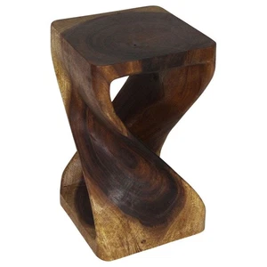 Mesa auxiliar Haussmann Original Madera Girada 12x12x20 en Altura Aceite de Nogal - Imagen 1 de 7