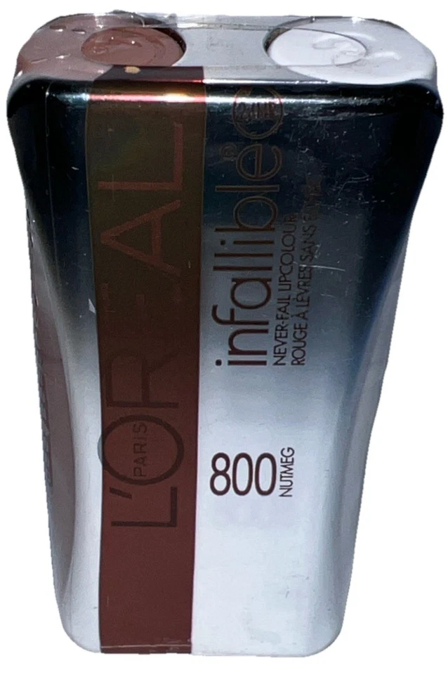L'oreal Infallible Never Fail Lipcolour Nutmeg 800 2pk