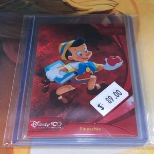 Pinocchio Red Refraction Disney 100 Limited Edition Card 75 Kakawow Cosmos - Picture 1 of 4