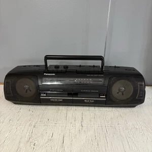 Panasonic Ghettoblaster Stereo Radio Twin Cassette Recorder RX-FT510 Retro Vintage - Bild 1 von 16