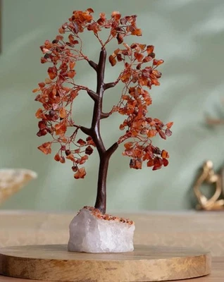 Karneol Kristall Baum - 300 Perlen (12 Zoll) - Bild 1 von 4