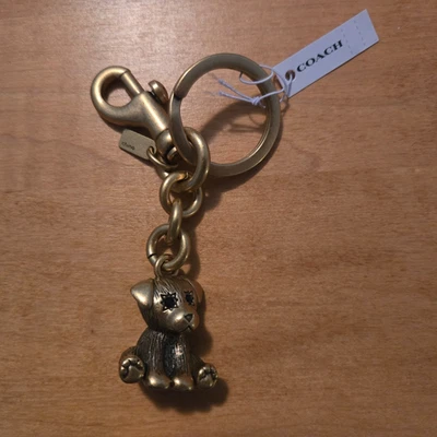 Coach Creatures Cachorro Perro Color Dorado Llavero Bolso Dije Nuevo con Etiquetas Foto 1 de 4