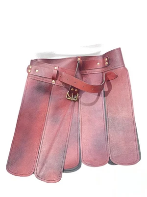 Cinturón guerrero espartano medieval caballero medieval, falda de cuero gladiador romano, verde Foto 1 de 4