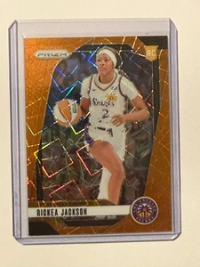 2024 Panini Prizm Rickea Jackson RC Orange Velocity Prizm - Picture 1 of 2