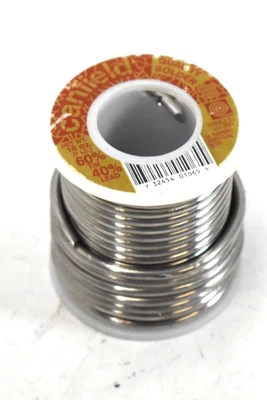 Soldadura Canfield 60/40 para rollo de carrete de alambre de vitral plateado 16 oz repuesto Foto 1 de 4