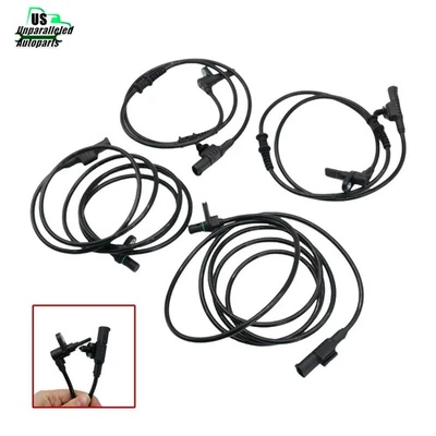 4x Sensor de velocidad de rueda ABS delantero y trasero para Mercedes-Benz Sprinter 2500 3500 3,0 L Foto 1 de 4
