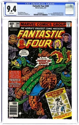 Fantastic Four #209N CGC 9.4 1979 3995898015 - Image 1 of 2