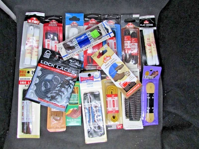 Lote de 18 cordones variados para zapatos y botas en tarjetas originales Foto 1 de 4