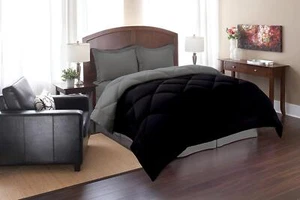Elegant Comfort All Season Goose Down Alternative Reversible 3-Piece Comforter - Picture 1 of 4