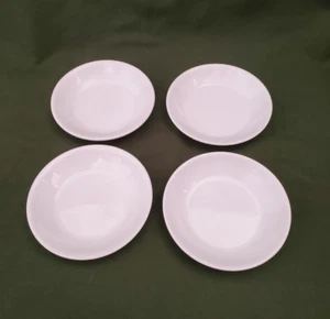 4 Mini Corelle Winter Frost White Dessert Bowl Plate Berry 4 3/4" - Picture 1 of 4