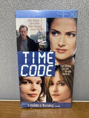 VINTAGE 2000 "TIME CODE" (VHS) SALMA HAYEK SAFFRON BURROWS, STELLAN SKARSGARD - Image 1 of 4