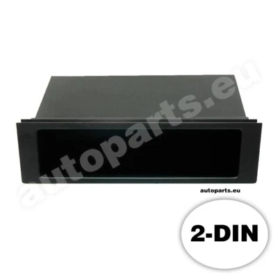 Box Glove Box for Area Car Radio Car 2DIN Universal Black - Image 1 of 4