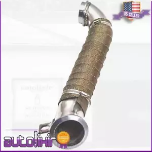 3" TURBO PIPE /W HEAT WRAP FIT 05-10 CHEVY GMC 6.6L LLY LBZ LMM DURAMAX DIESEL - Picture 1 of 4