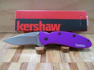 NIB Kershaw USA Scallion 1620PUR Folding Pocket Knife - 1620PUR - Picture 1 of 11