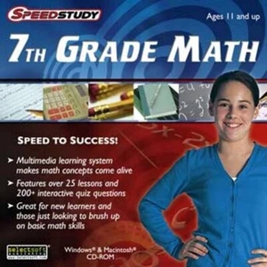 SpeedStudy 7th Grade Math - Build Key Concept Skills PC Software Sealed New - Picture 1 of 2
