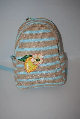 Mochila Compacta Vera Bradley Patrón Arboleda Limón Paja Foto 1 de 3