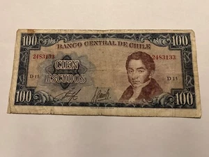 Billet Chili 100 Escudos (110-43/A1-39) - Picture 1 of 2
