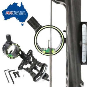 Compound Bow Sight 1 Pin 0.019" Fiber Micro Adjustable Archery Hunting Target - Picture 1 of 13