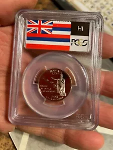 2008 S CLAD HAWAII PROOF STATE QUARTER PCGCS PR69 - Picture 1 of 9