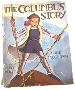 The Columbus Story Alice Dalgliesh Illustrator Leo Politi SIGNED first ed - Picture 1 of 9