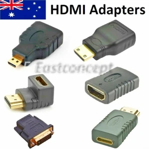 Micro Mini HDMI Male To HDMI Female Adapter Converter Connector For Tablet PC TV - Picture 1 of 23