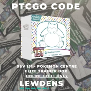S&V 151 - Pokemon Centre ETB - Pokemon PTCGO - Tarjeta de código en línea - Mensaje de eBay - Imagen 1 de 1