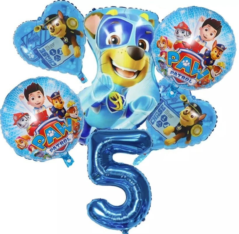 Paw Patrol Party Supplies Chase Balloon Decoration Bouquet 1st