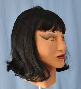 Damenmaske Yuki SPT Latexmasken! Mit Perücke Made in America - Bild 1 von 4