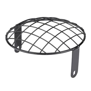 (Black)8 Inch Headlight Grille Motorcycle Headlight Mesh Grill Cover Side Mount - Picture 1 of 11