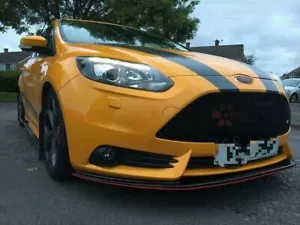 DIVISOR PREFACIAL FORD FOCUS ST MK3 2012-2014 ABS PLÁSTICO NEGRO BRILLANTE - Imagen 1 de 1