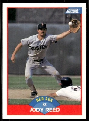 1989 Score Baseball Card Jody Reed Boston Red Sox #486 - Image 1 of 2