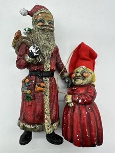 Saco de juguete vintage de Papá Noel SDI adorno de Navidad de vacaciones y adorno de gnomo - Imagen 1 de 10