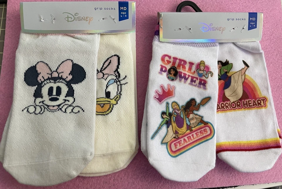 Tavi Noir Suelas Pequeñas 4 Pares Disney Princesa y Minnie Grip Calcetín Niños Talla M 4-6 Foto 1 de 4