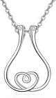 Ring Holder Necklace 925 Sterling Silver Ring Keeper Necklaces Women Wedding Rin