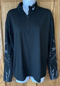 Nike Element Women's Half Zip Running Top Size Medium Black - Picture 1 of 6